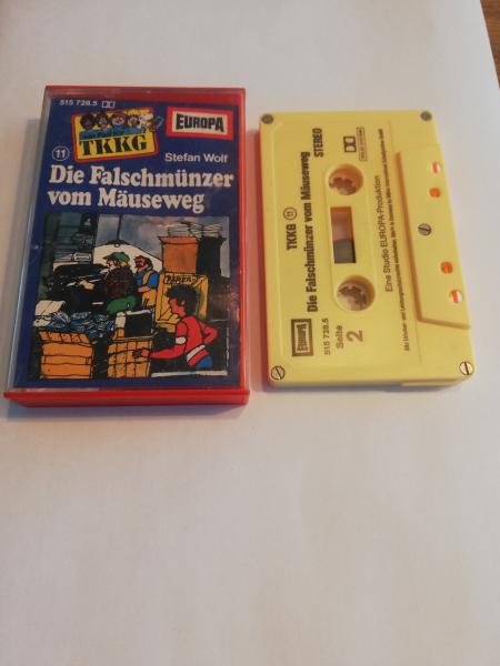 TKKG Folge 11 Die Falschmünzer vom Mäuseweg 5-fach Silber geschraubt Gelb 515728.5 Europa(Innencover beschrieben)